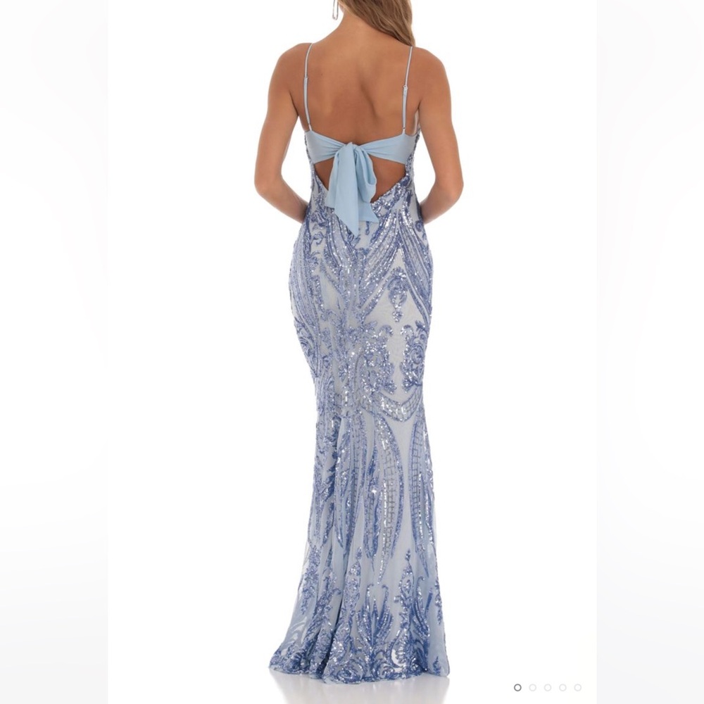 Lucy in the sky sparkly blue mermaid dress